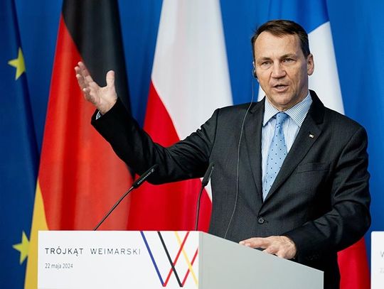 Sikorski: Moment jest dramatyczny - wojna na Ukrainie, wybory europejskie i niepewność co do wyniku wyborów w USA