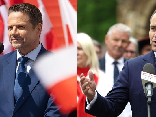 Sondaż: Trzaskowski - 32,2 proc., Nawrocki - 22,7 proc., Mentzen - 13,5 proc., Hołownia - 8,3 proc.
