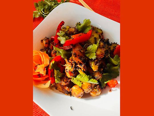 Stir fry z kopytkami