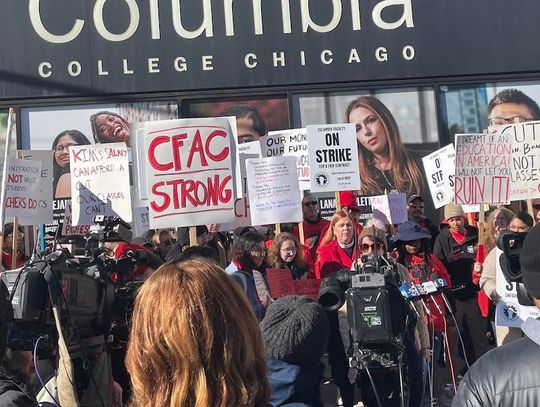 Strajkują niepełnoetatowi wykładowcy Columbia College Chicago