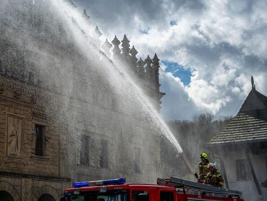 Strażacki śmigus-dyngus w Kazimierzu Dolnym