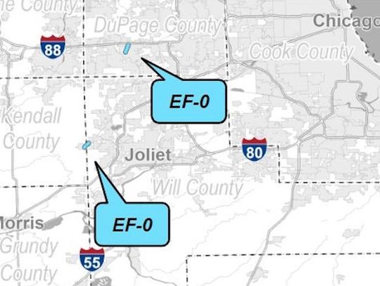 Lutowe tornada w Joliet i Naperville