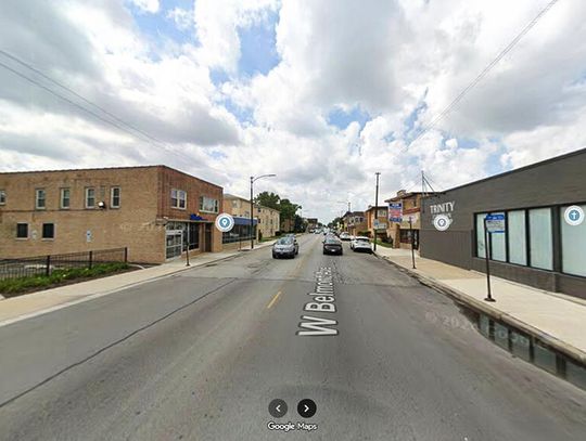 Strzały podczas napadu rabunkowego przy Belmont Avenue