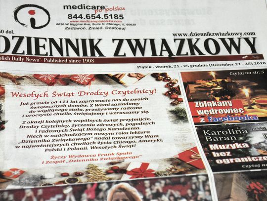 Święta z “Dziennikiem Związkowym”