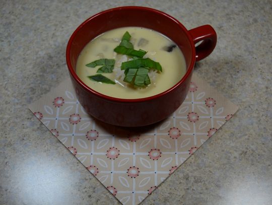 Tajska zupa kokosowa curry z kurczakiem