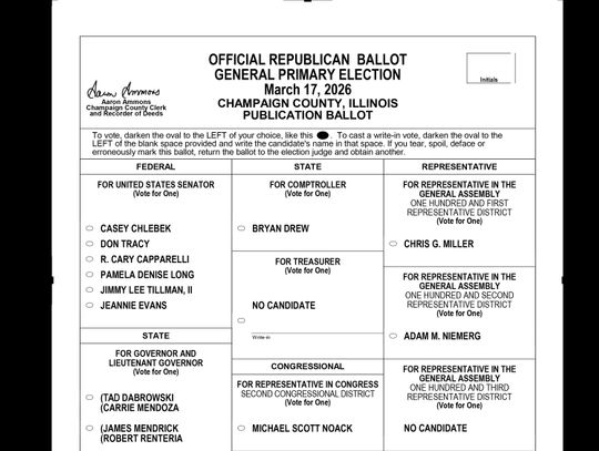 „Ted, nie Tad”: Dabrowski pozywa powiat Champaign za błąd na karcie wyborczej