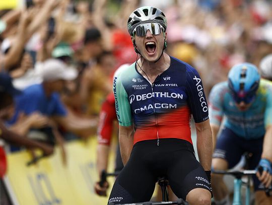 Tour de France - Kooij wygrał 5. etap, Traeen nadal liderem