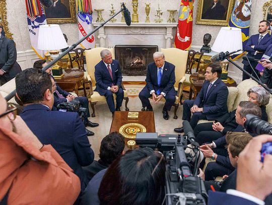 Trump na spotkaniu z królem Jordanii: nie kupimy Strefy Gazy, będziemy ją po prostu mieć