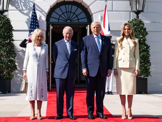 Trumpowie przyjęli w Białym Domu króla Karola i królową Kamilę