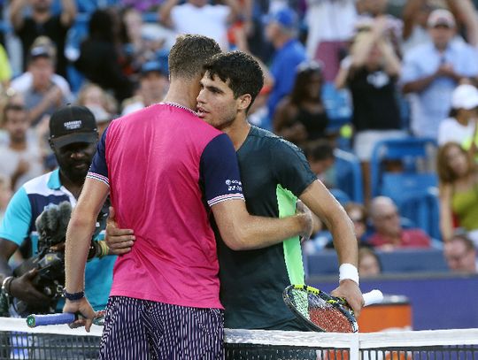 Turniej ATP w Cincinnati - Hurkacz przegrał w półfinale z Alcarazem