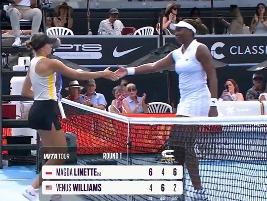 Turniej WTA w Auckland - Linette wygrała z Williams