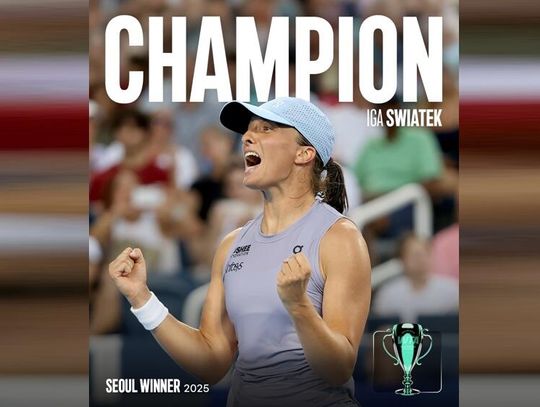 Turniej WTA w Seulu - triumf Igi Świątek