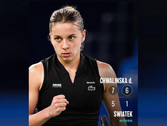 Turniej WTA w Wuhan - Chwalińska pokonała Świątek w półfinale