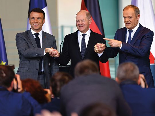 Tusk po spotkaniu Trójkąta Weimarskiego: Pomoc dla Ukrainy musi być natychmiastowa