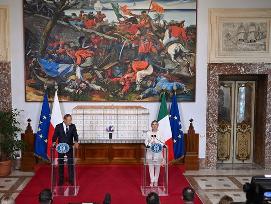 Tusk: Polska i Włochy mają wspólne poglądy we wszystkich istotnych sprawach, które wpływają na Europę