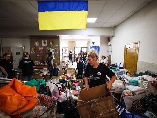 Ukraina. Codziennie niemal 700 osób otrzymuje pomoc w punkcie humanitarnym w Odessie