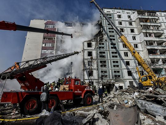 Ukraina. Po porannych rosyjskich atakach rakietowych znów ogłoszono alarm przeciwlotniczy (WIDEO)