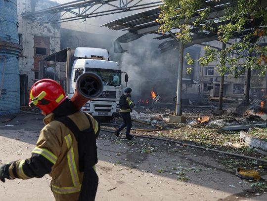 Ukraina. Władze: co najmniej jeden zabity i trzech rannych w rosyjskim ataku na centrum Kijowa