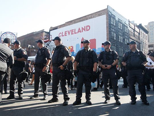 Ulice Cleveland w czasie konwencji GOP pod nadzorem policji (ZDJĘCIA)