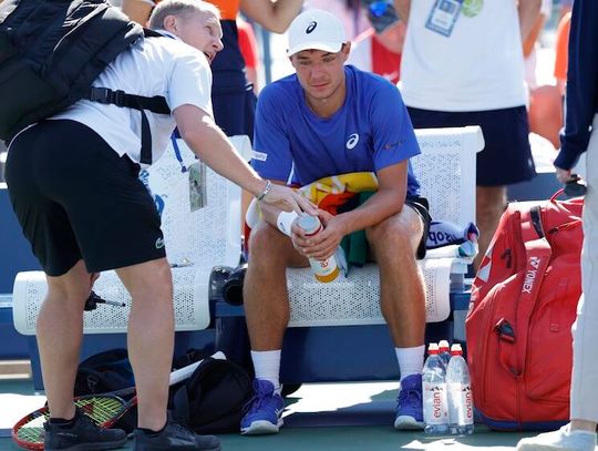 US Open - Majchrzak: ból był zbyt duży