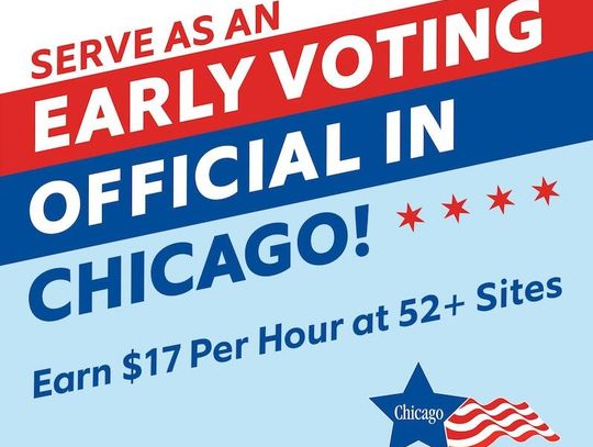 Uwaga! chicagoPraca w komisji wczesnego głosowania na południu Chicago