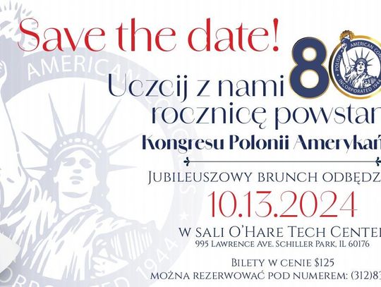 W niedzielę, 13 października Kongres Polonii Amerykańskiej świętuje 80. rocznicę swojego powstania i działalności. W przeddzień uroczystości obrady KPA