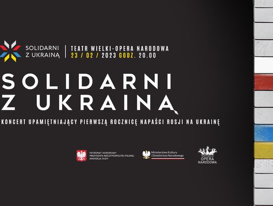 Warszawa. W wigilię rocznicy rosyjskiej agresji odbył się koncert "Solidarni z Ukrainą"