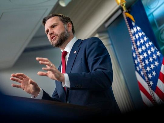 Wiceprezydent Vance: Chiny zachowują się odpowiedzialnie w sprawie Iranu