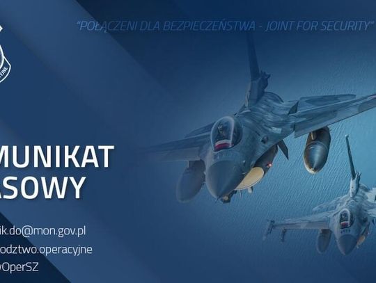 Wiceszef MON: polskie samoloty F-16 przechwyciły dwa rosyjskie Su-30 nad Bałtykiem