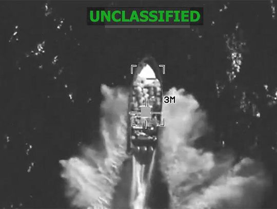 Wojsko poinformowało o kolejnym ataku na łódź przemytników narkotyków i zabiciu 4 osób