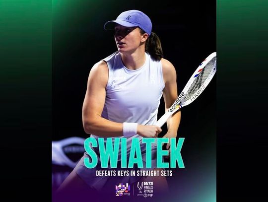 WTA Finals - Świątek zaczęła od wygranej z Keys
