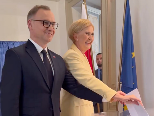 Wybory prezydenckie. Prezydent Duda z małżonką głosowali w Instytucie Polskim w Rzymie