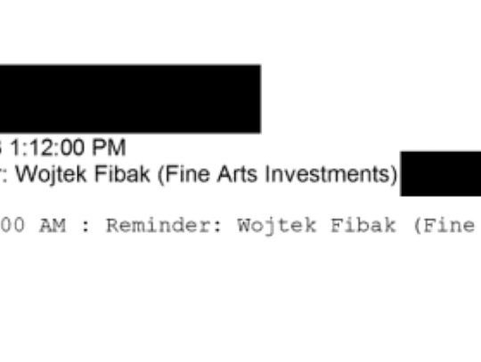 Wzmianka o spotkaniu z Wojciechem Fibakiem w dokumentach Epsteina