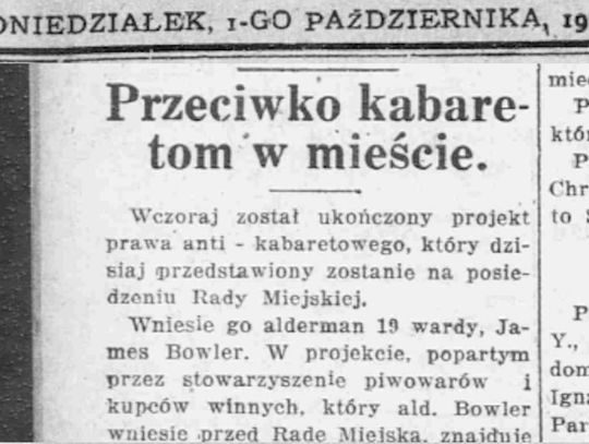 Z Archiwum Redakcyi. Czego nie wolno było w chicagowskich restauracjach w 1917 r. (PODCAST)