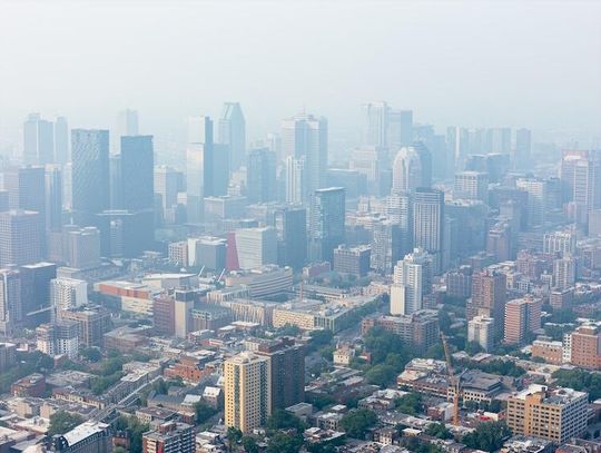 Z powodu pożarów lasów powietrze w Montrealu najgorsze na świecie