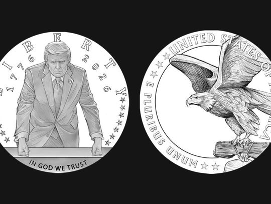 Zatwierdzono projekt złotej monety z wizerunkiem Trumpa