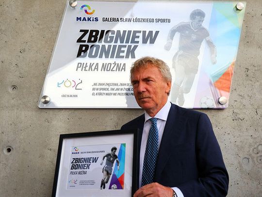 Zbigniew Boniek odsłonił swoją tablicę w Galerii Sław Łódzkiego Sportu
