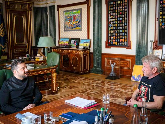 Zdobywca Oscara Sean Penn przyjechał do Kijowa i spotkał się z Zełenskim