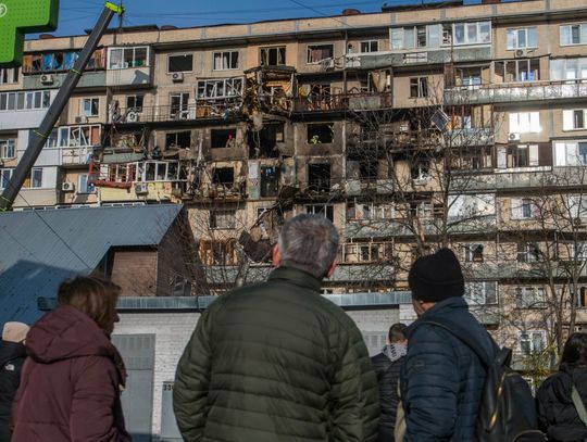 Zmasowany atak Rosji na Kijów, dwie ofiary śmiertelne