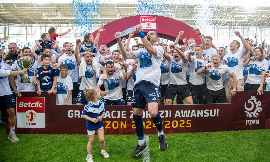 1. liga piłkarska - Wisła Płock po dwóch latach wraca do ekstraklasy