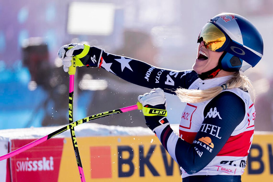 Alpejski PŚ - 41-letnia Vonn wygrała zjazd w St. Moritz Alpejski PŚ - 41-letnia Vonn wygrała zjazd w St. Moritz