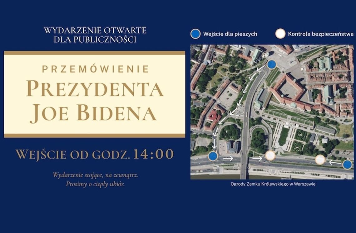 Ambasador Brzezinski zaprasza na przemówienie prezydenta Bidena w Arkadach Kubickiego