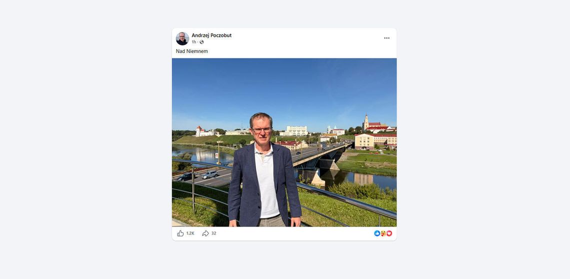 Andrzej Poczobut wyjechał na Białoruś; opublikował zdjęcie z Grodna Andrzej Poczobut wyjechał na Białoruś; opublikował zdjęcie z Grodna