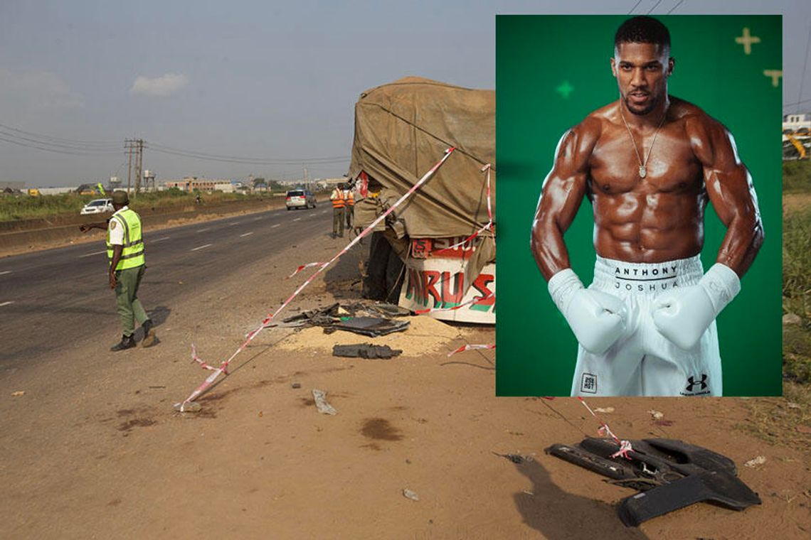 Anthony Joshua lekko ranny w wypadku samochodowym w Nigerii