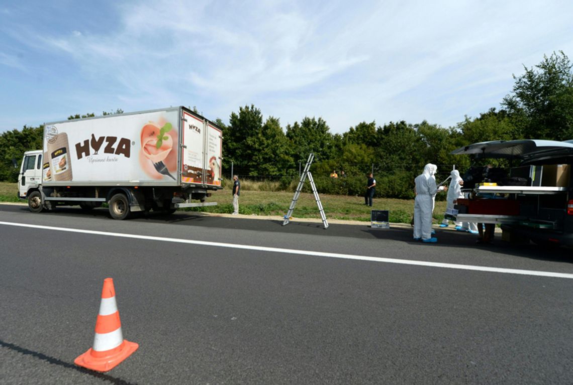 Austria. Zwłoki kilkudziesięciu uchodźców w ciężarówce przy autostradzie (ZDJĘCIA)