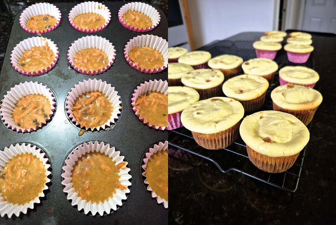 Babeczki marchewkowe z sernikiem