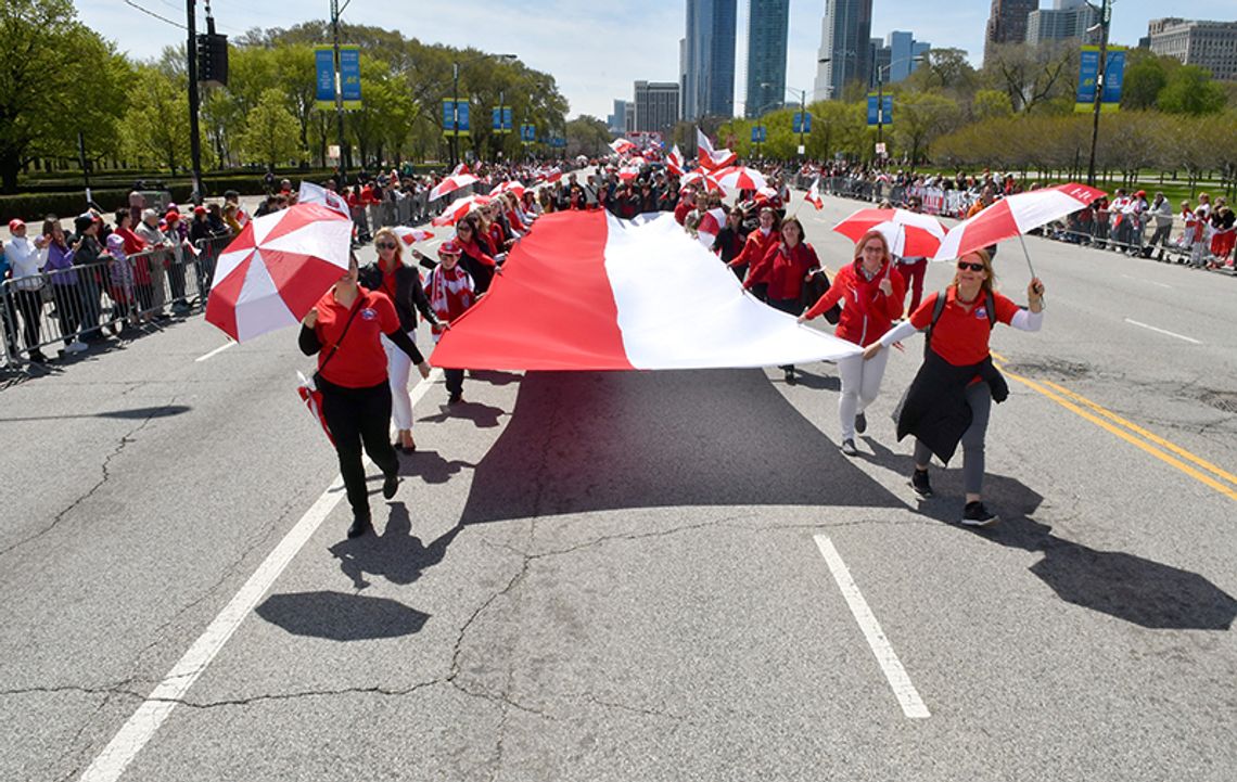 Biało-czerwona królowała w śródmieściu Chicago