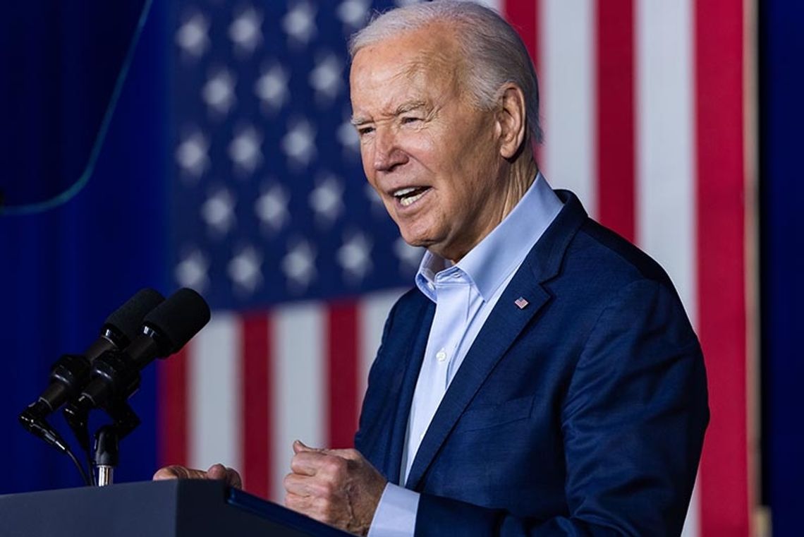 Biden poparł nowy projekt pakietu dla Ukrainy, apeluje do Kongresu o szybkie procedowanie