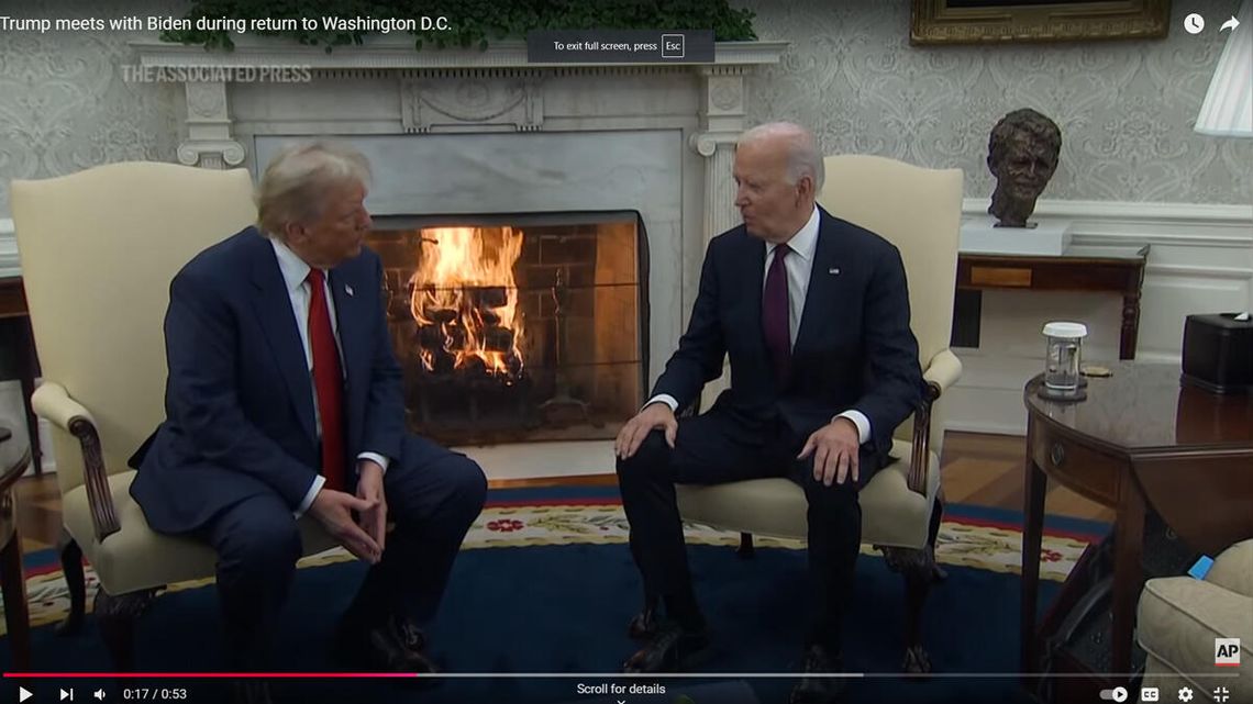 Biden powitał Trumpa w Białym Domu (WIDEO)