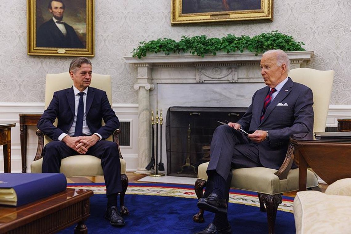 Biden przyjął premiera Słowenii w Białym Domu